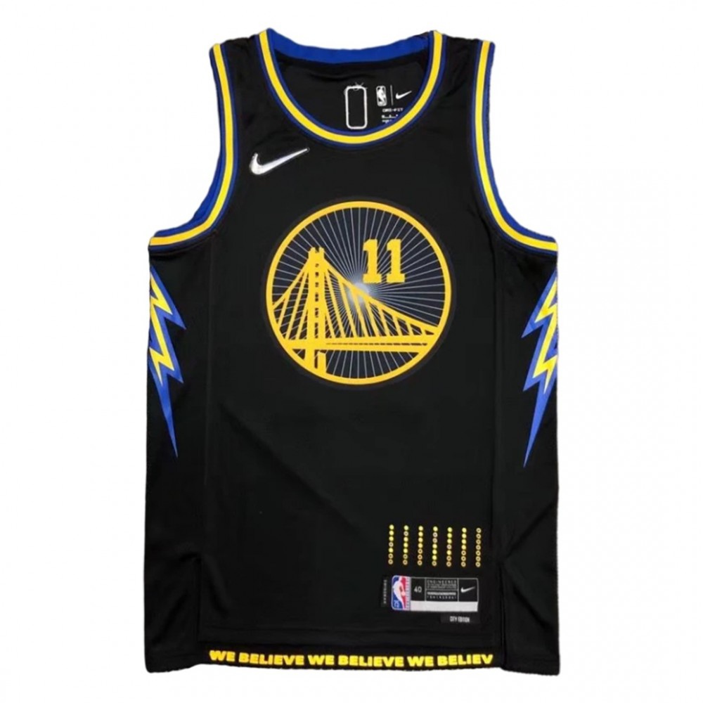 Men's Golden State Warriors Klay Thompson #11 Black 2021/22 Swingman Jersey - City Edition-Pro Kit Vault | Brand New 26/27 Sports Jerseys